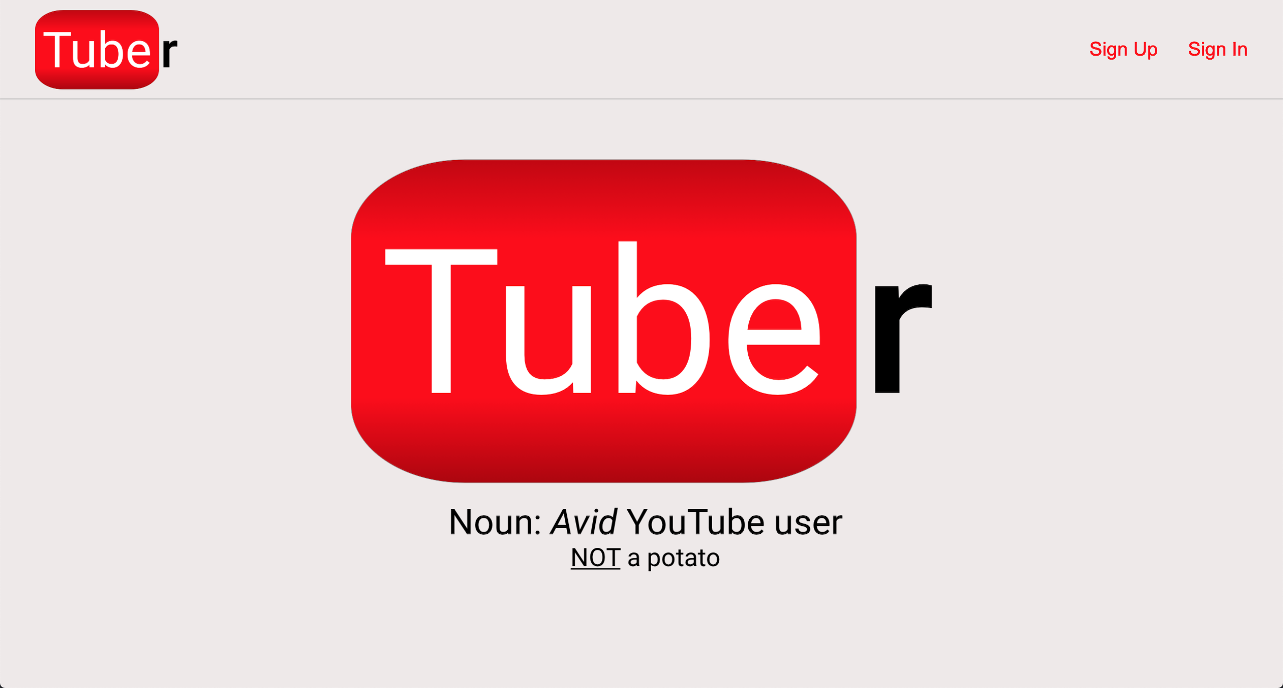 Image of Tuber HomePage